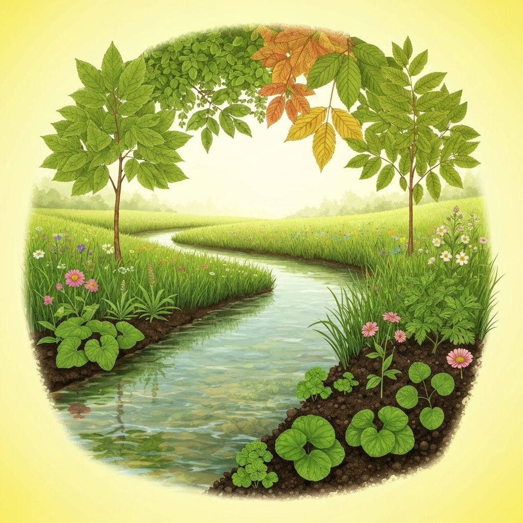 Elemen alam yang menggambarkan filosofi holistik Luvona